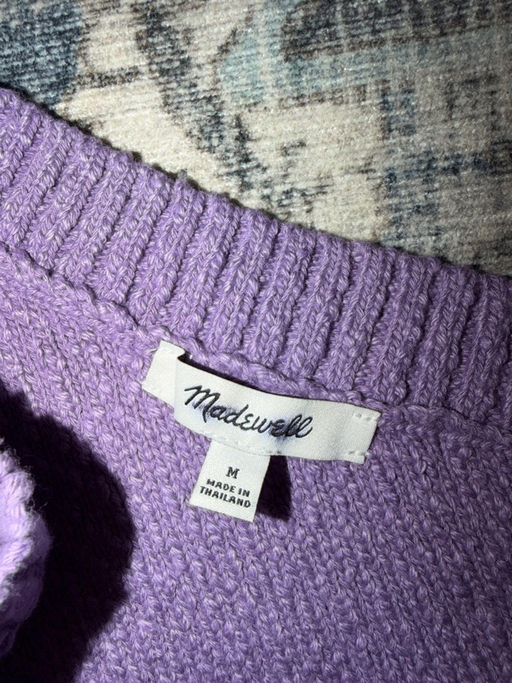 Madewell Lavender One Shoulder Tank Top - Cropped - Picture 2 of 2